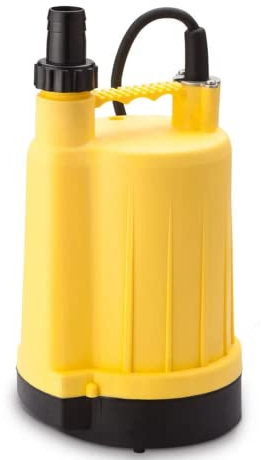 Stream SPP, Easy to Use Puddle Pump, Perfect for Shallow Puddles Lightweight, Portable 230V, Suitable for Clean/Slightly Dirty Water, 4200L/H 2mm Pump Depth, 6m Head Height, 10m of Cable.