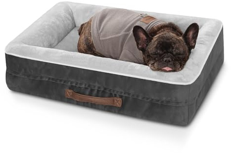 Upvilla Orthopädisches Hundebett mittelgroße Hunde, Hundekorb Waschbar