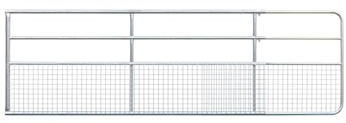 Voss.farrming Weidetor verstellbar 3-4m, 110cm hoch, Stalltor, Eingangstor, verzinkt, Weidetor, Koppeltor