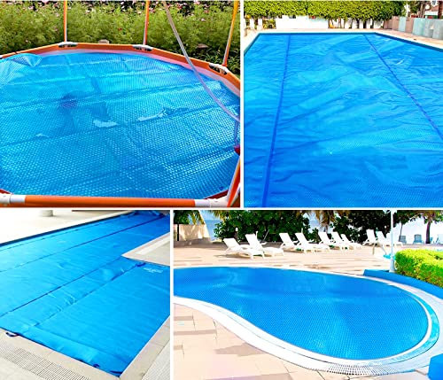 Bâche solaire pour piscine hors sol 7 x 9 m Couverture chauffante pour piscines rondes/rectangulaires/carrées