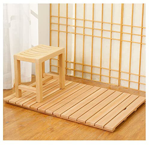 Holz-Duschbrett, Bambusmatte, rutschfeste Duschmatte für Badezimmer, Badewanne, Spa, Zuhause, 30 x 60 cm