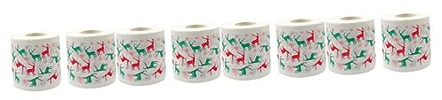 FRCOLOR 8rollen Toilettenpapier Mit Weihnachtsmotiven Festtags-napkins Für Küche Und Für Feiertagsfeiern Dekoration Von Festtafel