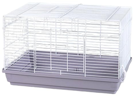 Chinchilla-Käfig, tragbar, Igelversteck 47 x 30 x 30 cm, belüfteter Kleintier-Lebensraum, abnehmbarer Boden, Drahtkäfigkörper mit ABS-Chassis für den Innenbereich, Hamster
