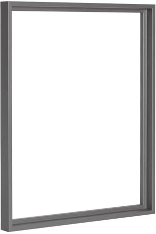 Bildershop-24 Schattenfugenrahmen Lamia 90x100cm Dunkelgrau Selbstmontage Bausatz DIY
