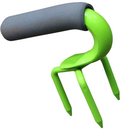 Strumento professionale a mano per artiglio da giardino resistente alla ruggine, motivo a denti triangolari, migliora il drenaggio per la salute delle radici delle piante