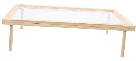 HEALEEP Noodle Drying Rack Single Layer Wooden Pasta and Vegetable Dryer Stand Household Spaghetti Drying Rack for Kitchen Use