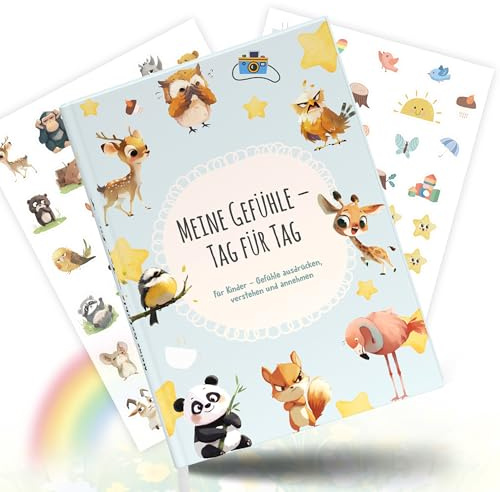 Gefühlstagebuch für Kinder ab 6 – täglich wechselnde Fragen & kreative Mitmachseiten – 5-Minuten-Routine für mehr Empathie, Selbstregulation und stärkere Eltern-Kind-Verbindung