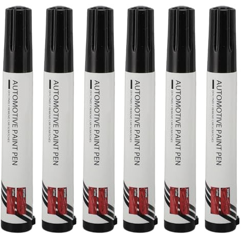 LIYJTK Auto Scratch Remover Penna Facile Riparazione di Vernice automobilistica Nera 6 Pezzi per Piccola Area in Metallo in Vetro in Vetro in plastica