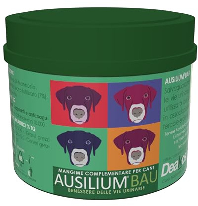Deakos Ausilium Bau Pulver 200 g – Nahrungsergänzungsmittel für Hunde für das Wohlbefinden der Harnwege – mit reinem D-Mannose und Morinda Citrifolia – Glutenfrei und laktosefrei