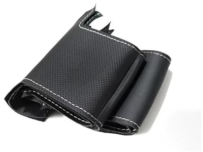Lenkradabdeckung Lenkradbezug Aus Geflochtenem Echtleder Für G30 G31 G32 G20 G21 G14 G15 G16 X3 G01 X4 G02 X5 G05 Lenkradhülle(Gray Thread)