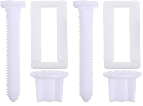 Healeved Kit Bulloni per Sedile Wc in ABS Resistente Kit di Fissaggio per Sedili e Cerniere Wc 2 Set per Installazione e Riparazione di Accessori Sanitari in Bagno