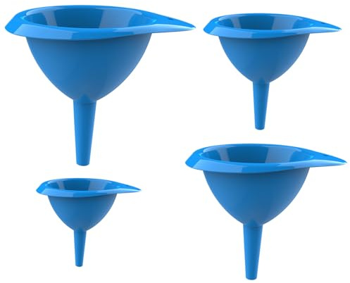 Entonnoir Silicone Souple - Kit Poudre, Entonnoirs Pliables | Résistant Chaleur Facile Nettoyage Ustensile Multiusage pour Transvaser Liquide, Poudre, Huiles, Confiture Accessoires