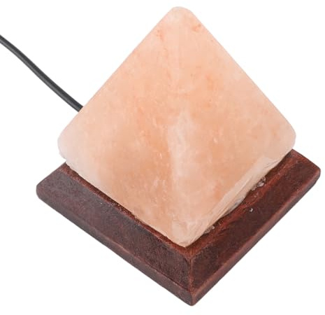 Picysa Himalayan Saltlampa USB 7 Färger Ändrar Pyramid Crystal Design för Hem Sovrum Kontor Dekoration