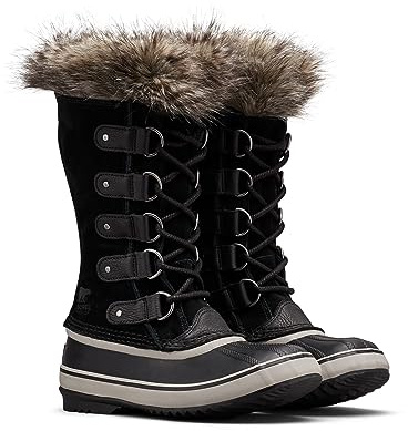 Sorel Joan of Arctic Waterproof bottes d'hiver imperméables pour femme, Noir (Black x Quarry), 40.5 EU