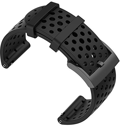 Shieranlee Compatible with Suunto 9 Spartan/Suunto 7 Correa,24MM Silicona Sport Watch Band Fitness Band para Suunto 9/Suunto D5/Suunto Spartan Sport Wrist HR/Suunto 9 Titanium