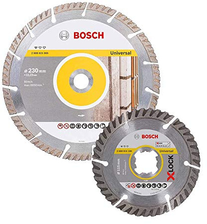 Bosch 06159975Z4 06159975Z4 - Set di 4 dischi STD. 2 x 230 + 2 X-Lock 115 mm
