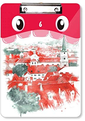 Red Roof Plaque de support A4 pour peinture de construction de Russie