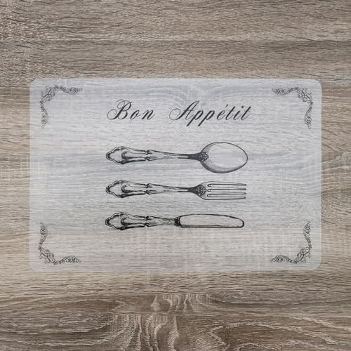 d-c-fix manteles individuales Rio Ben apetito - lavables antimanchas plastico PVC - tapetes para mesa salvamanteles bajoplatos mantelitos - 29 cm x 44 cm rectangular