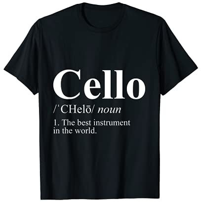 Cello-Musikinstrument Marschband Musikgeschenke T-Shirt