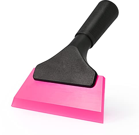 Ehdis Tergivetro, 5” Tergicristallo per Doccia, in Gomma, Tergivetro per Lavavetri, Tergipavimentò, Utensile di Pulizie Ideale per Vetri, Specchi, Cabina de Bagno, Rosa