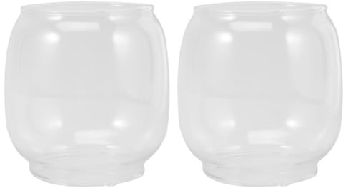 PACKOVE Glaslampenschirm Ersatzglas Für Öllampe Klares Kerosinglas Abdeckung Vintage Lampenschutz Für Innenbeleuchtung Und Outdoor Dekoration 3.35X2.56 Zoll