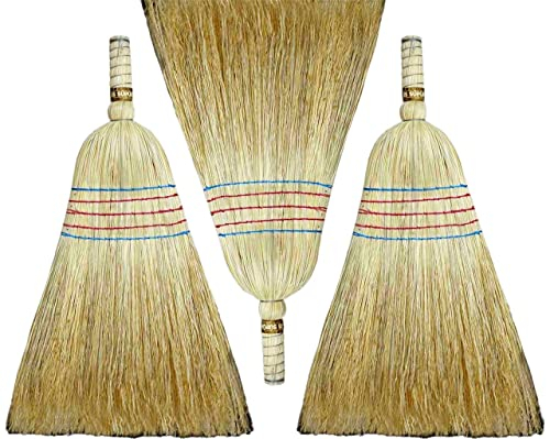 Reisstrohbesen Süpürge Strohbesen Natur extra - 5 Naht (L: 68cm, B: 29cm)
