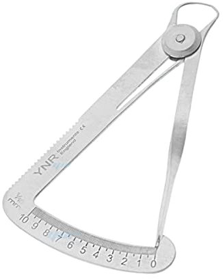 YNR Strumento di misurazione dello spessore del chiodo Pinza Clipper Decimo Diamante Guage in Acciaio Inossidabile