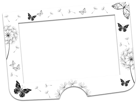 Displayrahmen Dekor Folie Aufkleber kompatibel mit Küchenmaschine SILVERCREST Monsieur Cuisine smart SKMS 1200 A1 F6 Sticker Zubehör Küchengerät wasserfest R200 (neues Modell A1, 11 Pusteblume)