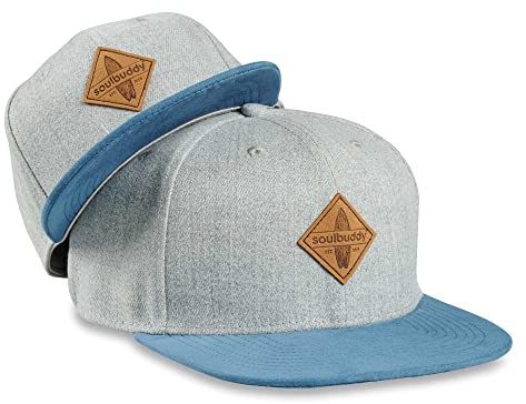 Soulbuddy Vater Sohn Baseball Cap Set – 2er Partnerlook Familie – Herren & Kinder Basecap – tolle Sommer Caps – Snapback Bundle – Papa Geschenk – One Size + 1 Kinder Cap Größe S, M oder L