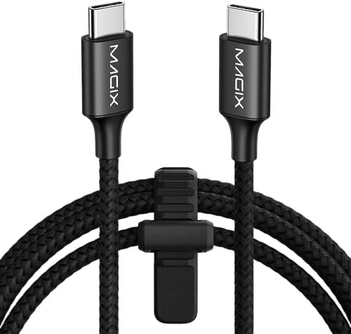 Magix Cavo USB C 60W 1M Nero, Ricarica Rapida PD 3.0 3A, Velocità di Sincronizzazione Dati 480MB/s, Compatibile con Macbook Pro/Air, iPad Pro 2021/Air 5, Galaxy S23/S22 Ultra, Pixel 7 6