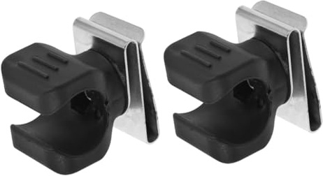 Healifty Helm Lichtclip 2Er Set Helmhalterung Mit Nylonclip Für Sicherheitshelm Baustelle Kopfschutz Praktischer Taschenlampenhalter Für Arbeitshelm Kompakte Größe 1.77X1.61X2.36 Zoll