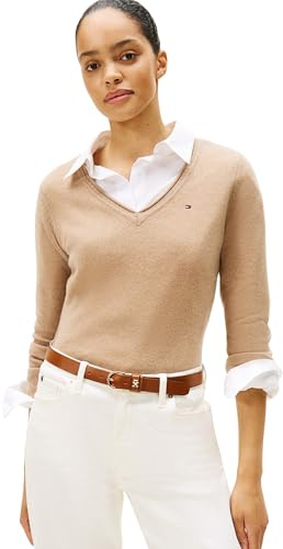 Tommy Hilfiger Jersey Mujer Soft Wool con Cuello de Pico