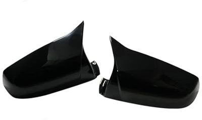 Tür Spiegelkappen Für 5 6 7 Serie F01 F02 F03 F04 F06 F07 F10 F11 F12 F13 Carbon Look Auto Styling Ersatz Spiegel Abdeckung Auto Rückspiegelkappen(Black One Pair)