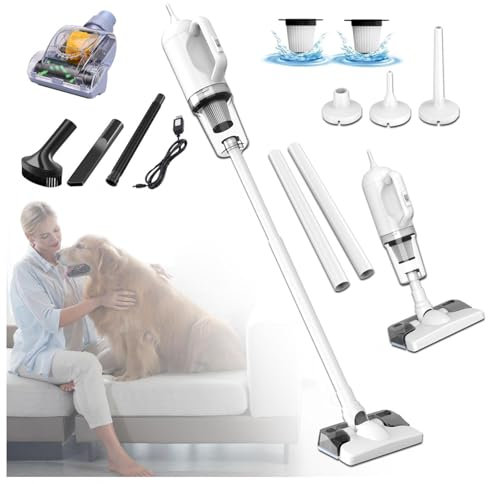 LRF-yxkj Aspira E Lava Pavimenti Casa 5 in 1 Batteria Portatile Ricaricabile, Scopa a Vapore Senza Fili per Pulizia Domestica/Capelli/Polvere/Lavapavimenti
