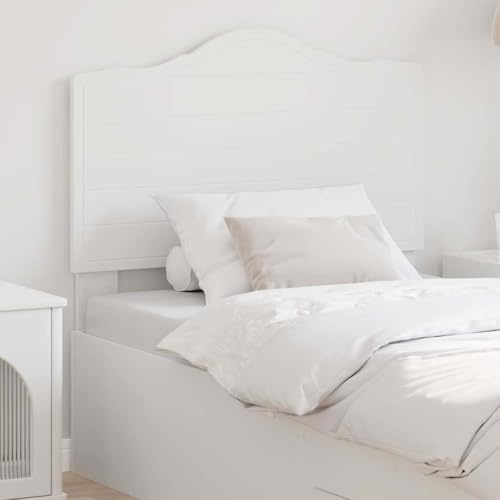 Owoxanthellate Bettkopfteil Weiß 78 x 100 cm aus Holzwerkstoff Modernes Design Robust und Langlebig Wandkissen Alternative für Schlafzimmer Jugendzimmer und Gästezimmer