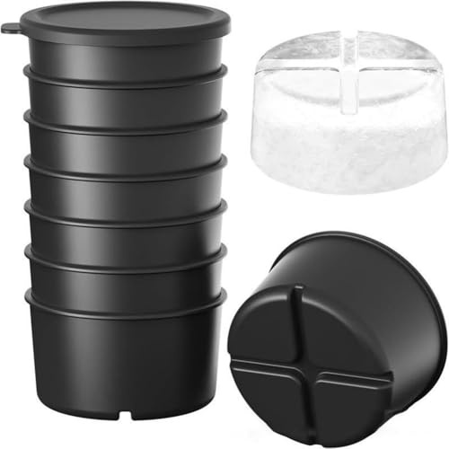 RichVibe Lot de 8 moules à glaçons de rechange pour machine à glace pilée, matériau PE, 9,5 x 9,5 x 14,5 cm