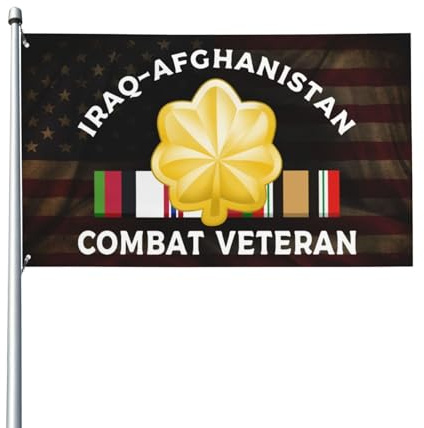 3X5Ft Garten Flagge Us-Major O-4, Feldoffizier, Afghanistan-Kampfveteran, Flagge Polyester Saisonale Flag Personalisierte Für Hofdekoration Balkon