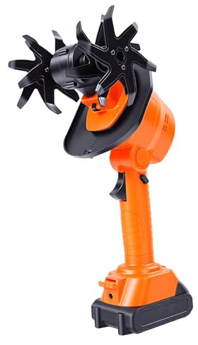 Bewinner Motozappa Elettrica 8000mAh Batteria Cordless Zappa da Giardino per Diserbo, Coltivatore Compatto con 235 Giri/min 60 Minuti di Autonomia per Giardinaggio Domestico, Motozappa Portatile