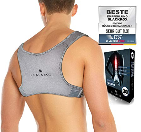 BLACKROX Rücken Haltungskorrektur POSTUROX Vergleichssieger schultergurt haltungskorrektur posture corrector damen herren zur rückenstrecker rückenstütze haltungstrainer korrektur körperhaltung