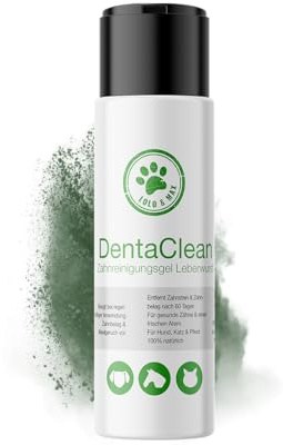 Lolo & Max - DentaClean – Zahnreinigungsgel für Tiere, Hunde & Katzen mit Leberwurstgeschmack, Mittel gegen Zahnstein, Zahnbelag, Maulgeruch - 130 ml