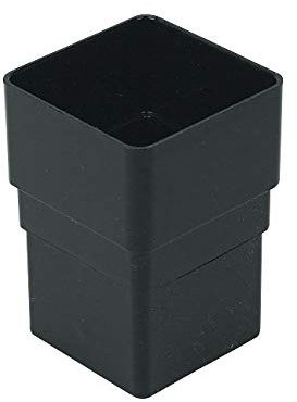 Square LINE Static Caravan Gutter DOWNPIPE Connector Black GUTTERING RAINWATER