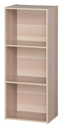 Iris Ohyama, Schrank, 3 Büroregale, Bücherregal, stabil, große Kapazität, multifunktional, solide, Schlafzimmer, Wohnzimmer – Office Basic Rack - CX-3FN – Hellbraun