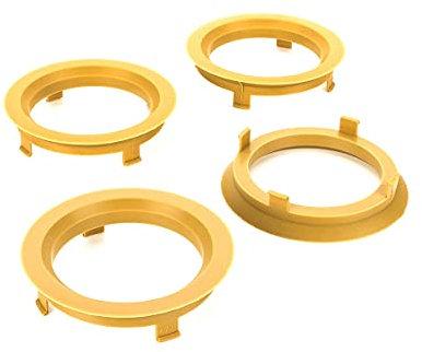 LST 4x Zentrierringe Distanzringe für Alufelgen Ø 57,1 mm - Ø 70,1 mm Ocker