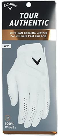 Callaway Golf Tour Authentic Herren-Golfhandschuh (Serie 2022), Weiß, M
