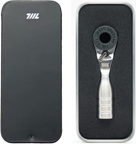711L Mini Ratchet Wrench - World's Smallest 1/4 Inch Ratchet Wrench for Tight Spaces- Connect to Any Hex Head Extentions to Meet Your Needs
