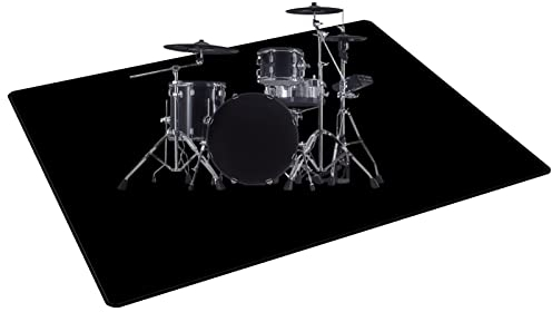 ZXHH Schlagzeug Teppich Schallschutz Schallschutzmatte Rutschfeste Quadratische Schallschutzdecke Für Bass Drum Snare, Mit Klettverschluss