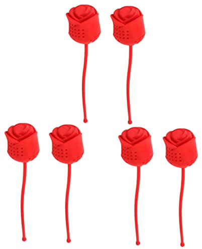 Baluue 6stücke Silikon Tee-infuser Praktischer Teefilter Für Kräuter Und Losen Tee - Einfach Zu Reinigen Für Zuhause Oder Gastronomie