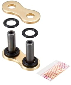 Kettenschloss DID Nietschloss ZJ gold/schwarz für Kette 520VX3 5/8 x 1/4 x 10,16