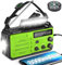 Feegar Oze 3 Pro Tragbar Solar Kurbelradio Notfall Handkurbel Wetter Radio mit AM/FM, 8000mAh Hand kurbel Notfall Radio Taschenlampen Bewegungssensor Leseleuchte USB Handy-Lader, SOS-Alarm Camping