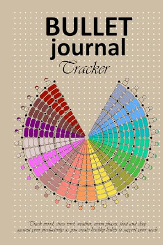 Bullet journal Tracker: Track mood, stress level, weather, moon phases, food and sleep against your productivity as you create healthy habits to support your goals